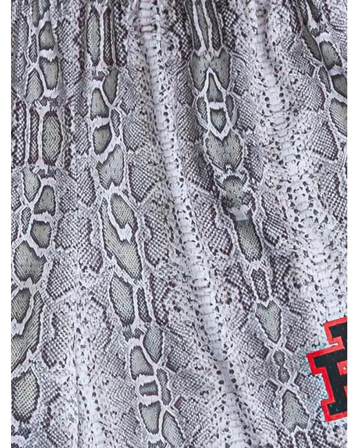 Eric Emanuel White Basic Snakeskin-Print Shorts for men