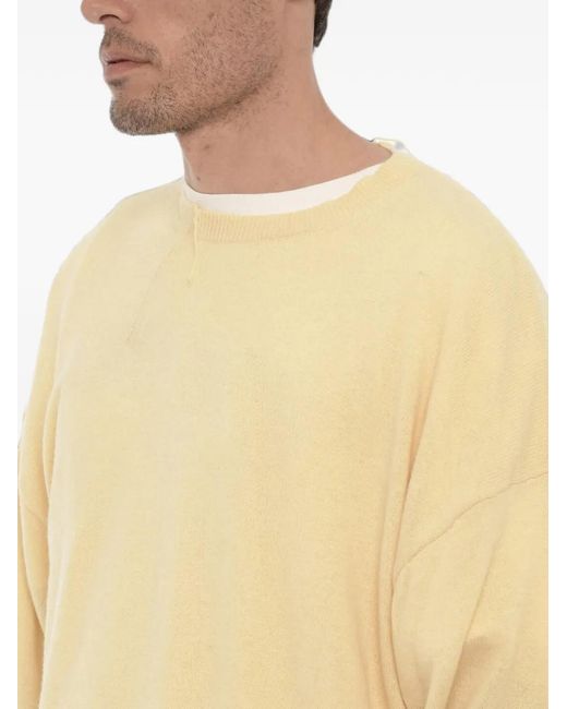Ramael Natural Crew Neck Long-Sleeve Sweater for men