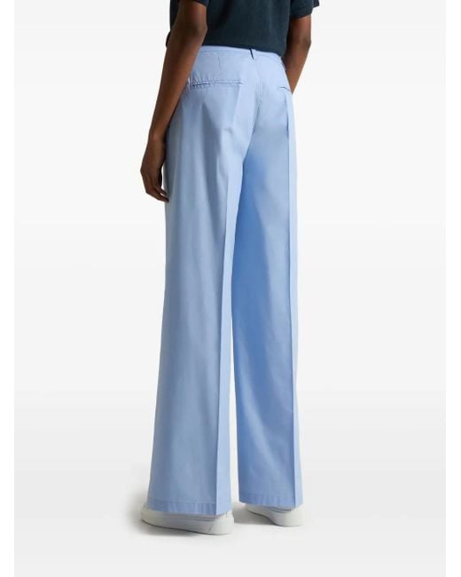 Woolrich Blue Wide-Leg Trousers