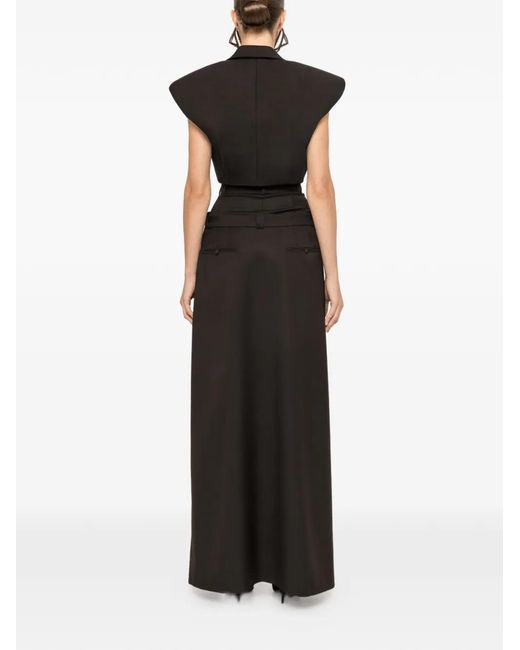 Nissa Black Cropped Waistcoat