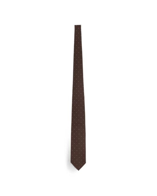 Tom Ford White Polka-Dot Tie for men