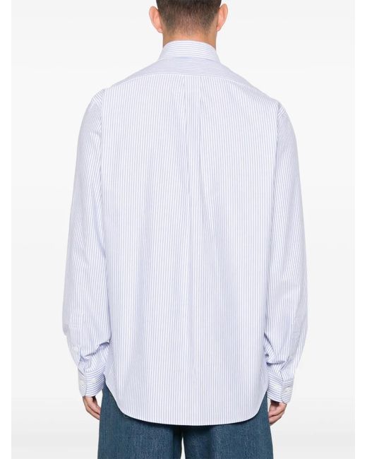 Bally White Striped Shirt for men