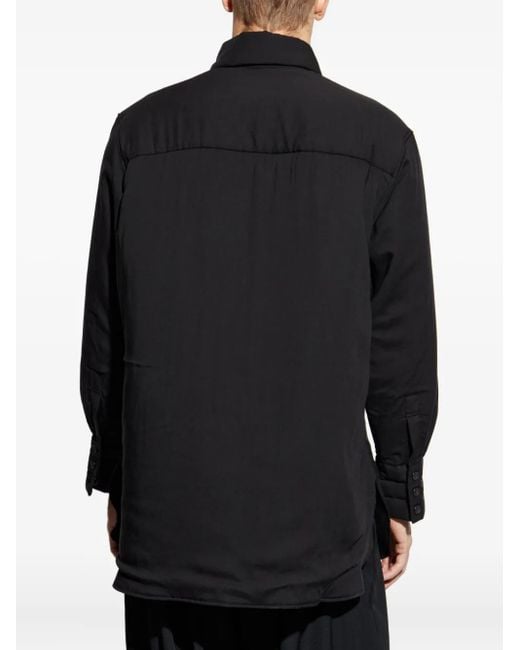 Yohji Yamamoto Black Layered Pocket Shirt for men