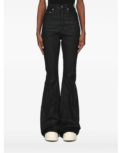 Rick Owens Bootcut Jeans in het Black