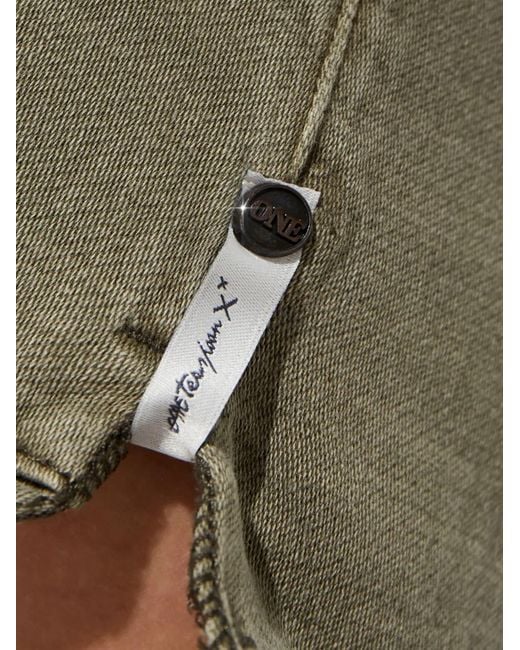 Bermudas cargo deshilachadas One Teaspoon de color Black