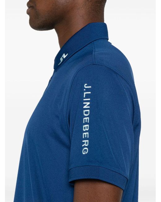 J.Lindeberg Blue Tour Tech Polo Shirt for men