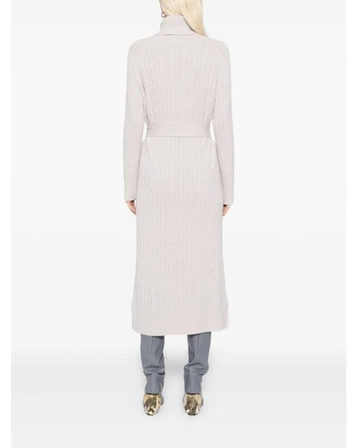 N.Peal Cashmere White Longline Dress