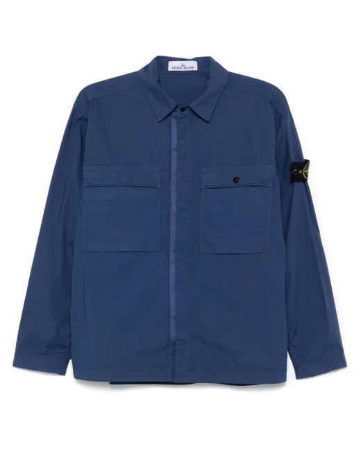 Stone Island Jacke Mit Kompass-Patch in Blue für Herren