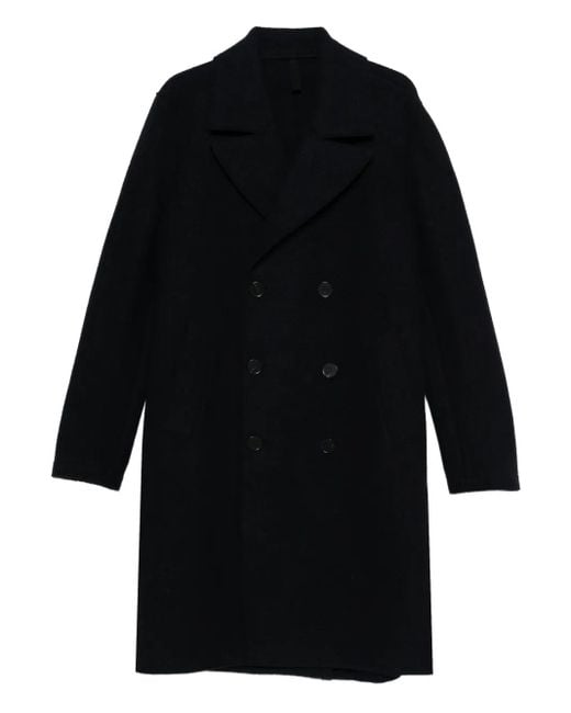 Harris Wharf London Doppelreihiger Mantel in Black für Herren