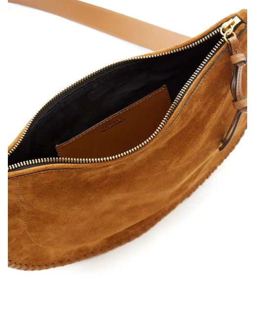 Isabel Marant Brown Oskan Zipped Cross Body Bag