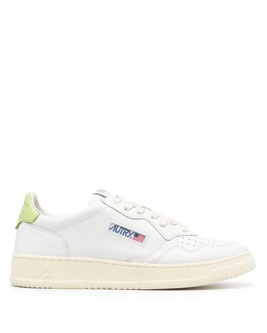 Autry White Medalist Low Sneakers Shoes for men