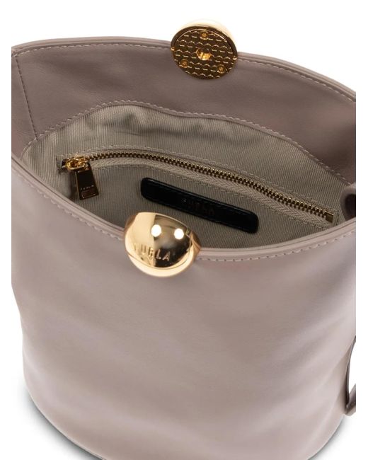 Furla Brown Kleine Sfera Soft Umhängetasche