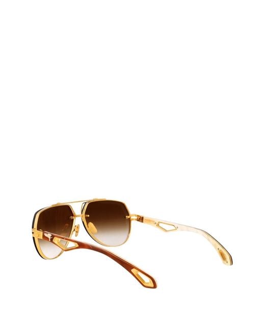 Maybach Brown The King I Pilot Sunglasses for men