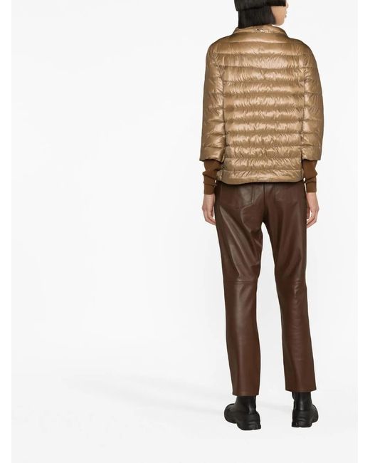 Herno Brown Elsa Quilted Puffer Jacket