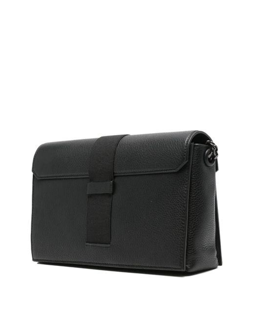 Christopher Kane Black Buckle-Fastening Chain Shoulder Bag