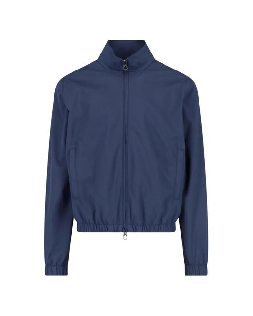 Loro Piana Blue Veste À Fermeture Zippée for men