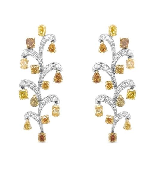 HYT Jewelry Metallic 18K Diamond Earrings