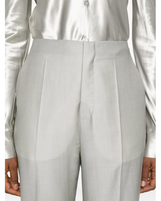 Alberta Ferretti White Hose aus Satin