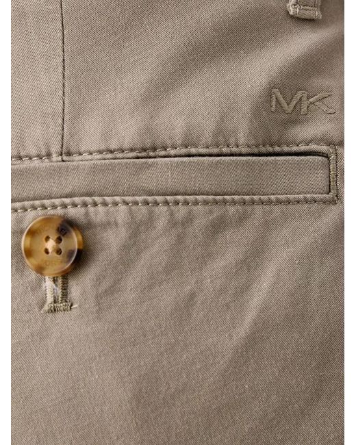 Michael Kors Natural Cotton-Blend Chino Trousers With A Slim Fit for men