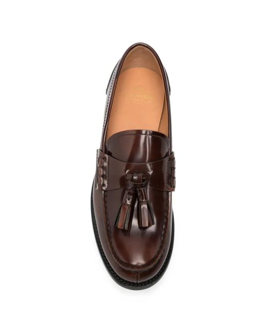 Church's Brown Tassel Leather Loafers