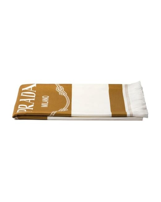 Prada Natural Cotton Beach Towel