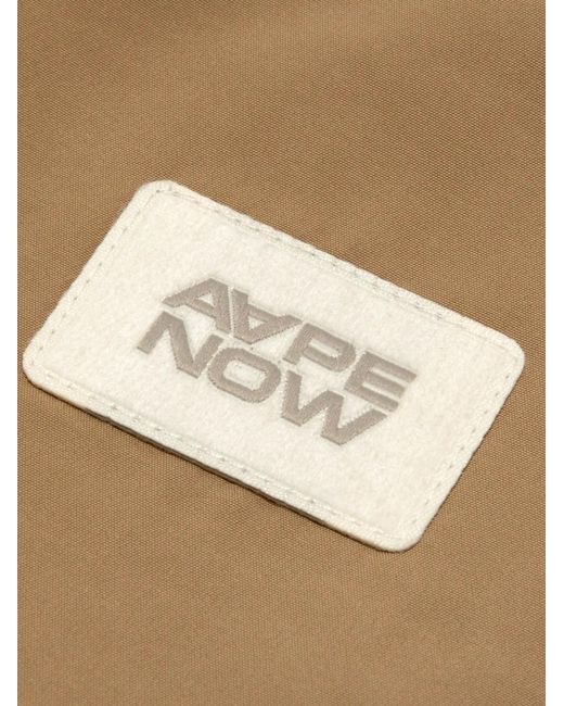 Aape By A Bathing Ape Natural Moonface Patch Aapenow Jacket for men
