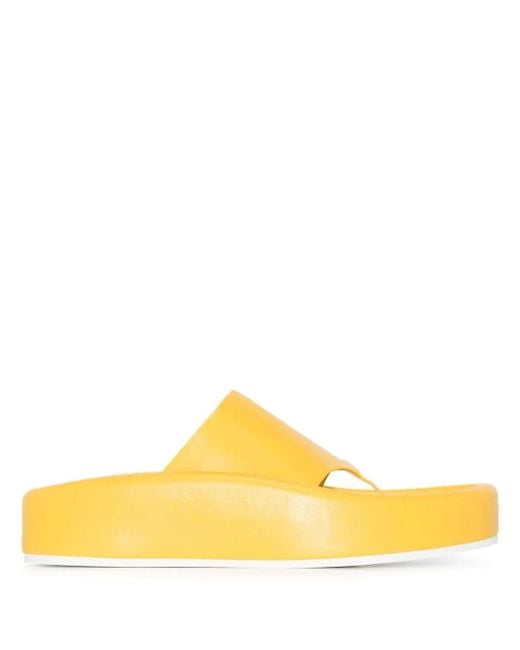 MM6 by Maison Margiela Yellow Thong Sandal