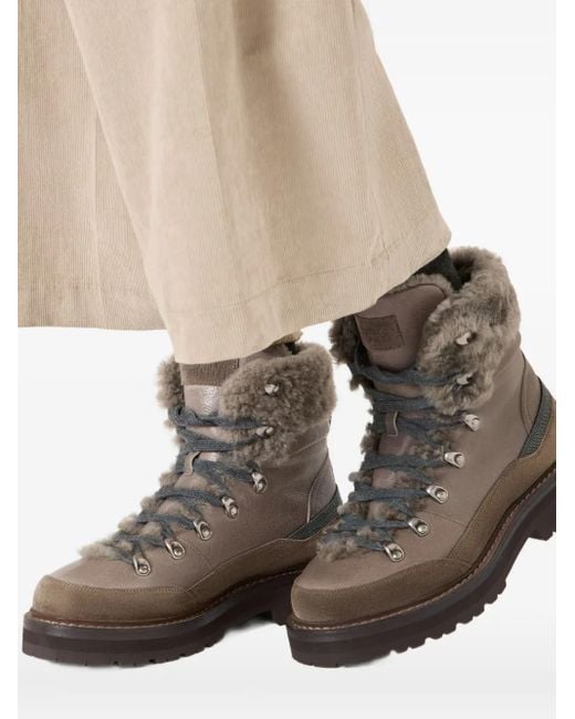Brunello Cucinelli Brown Monili-Detail Boots