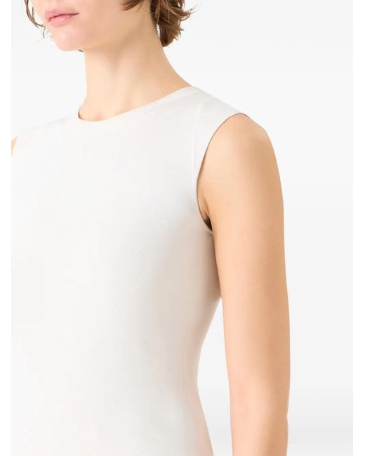 Akris White Sleeveless Top