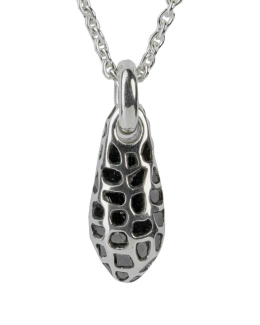 Parts Of 4 White Sterling Chrysalis Diamond Necklace