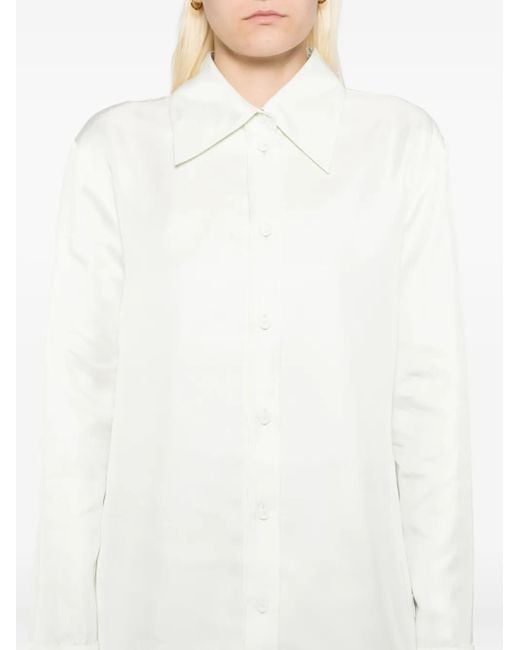 Jil Sander White Flared Shirt
