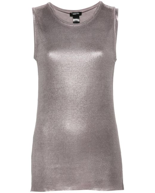 Débardeur À Design Nervuré Avant Toi en coloris Gray