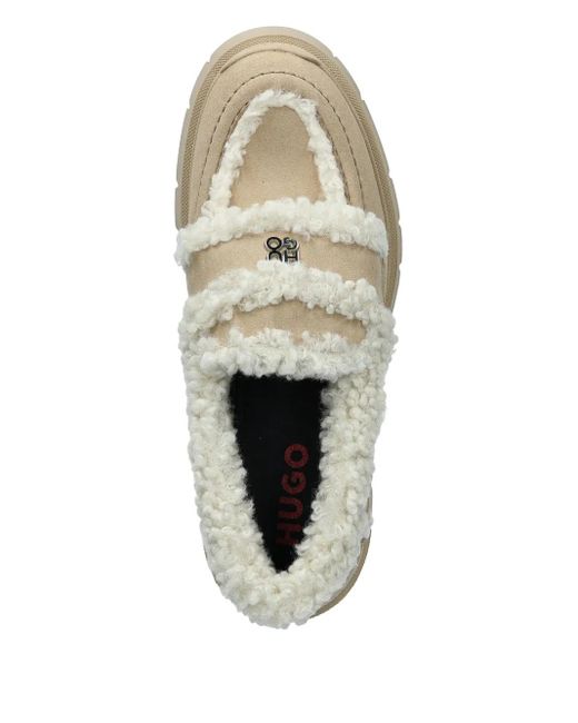 Mocassins En Daim 50 Mm HUGO en coloris Natural