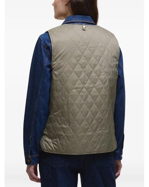 Barbour Blue Quilted Vest