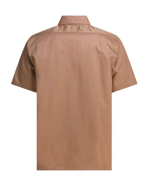 Buzz Rickson's Brown Buttoned-Pocket Cotton Shirt for men