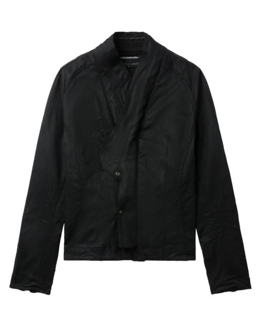 Julius Black Panelled Cotton-blend Jacket for men