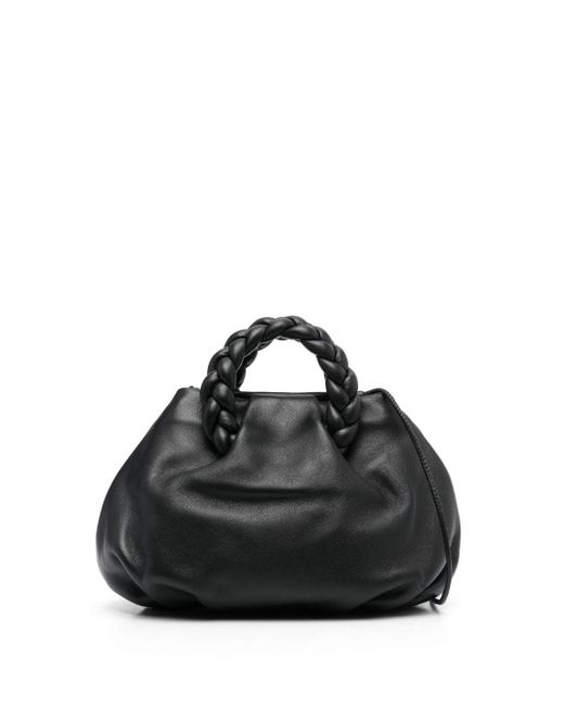 Hereu Black Bombon Leather Mini Bag