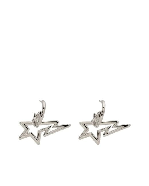 A Bathing Ape White Signature Star Bolt Motif Ring