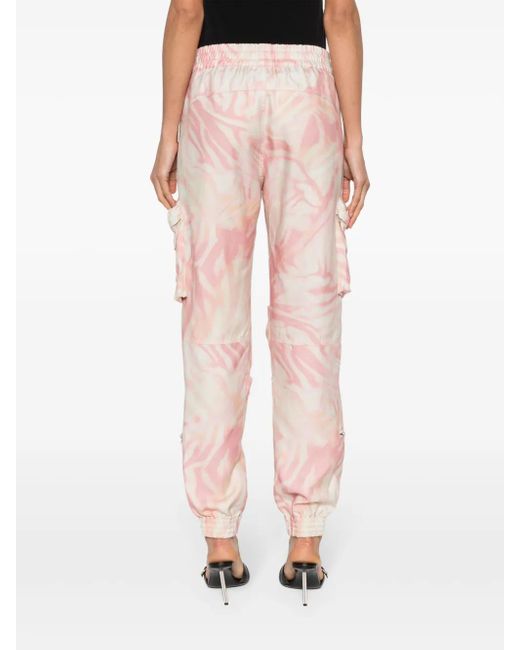 DIESEL P-Mirow Broek Met Zebraprint in het Pink