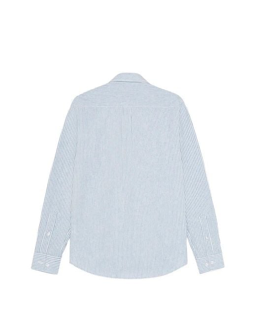 Les Deux Blue Konrad Striped Shirt for men