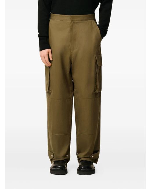 Pantaloni Con Tasche Cargo di AMI in Green da Uomo