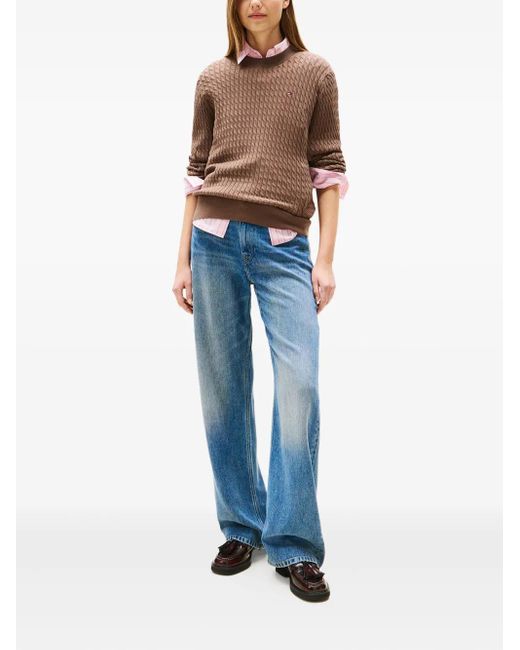 Tommy Hilfiger Brown Cable Fine Clothing