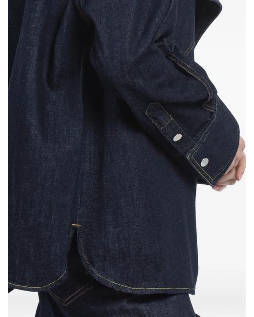 Margaux Lonnberg Black Asymmetric Denim Jacket