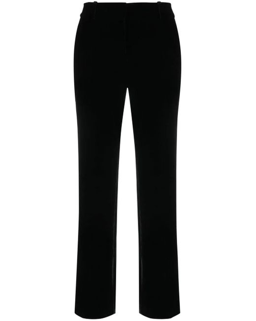 Ermanno Scervino Black Velvet Tapered Trousers