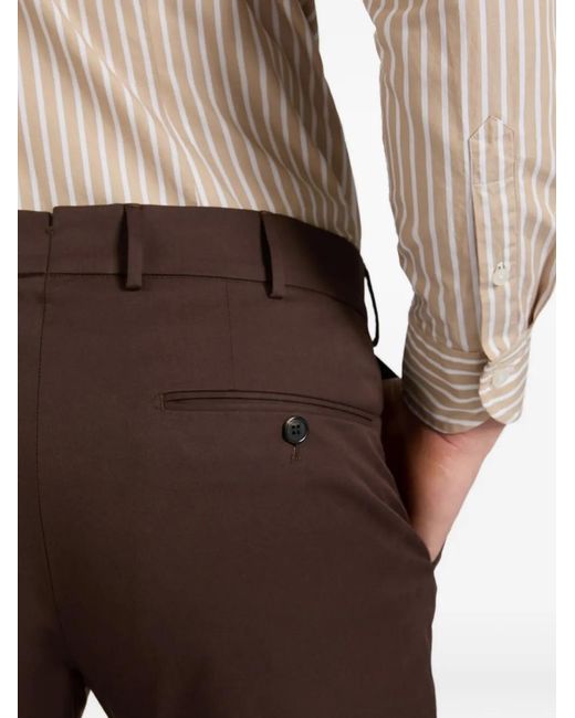 Slowear Brown Buttoned Trousers for men