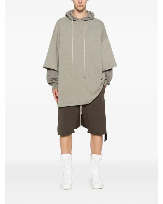 Rick Owens Brown Drawstring Split Shorts for men