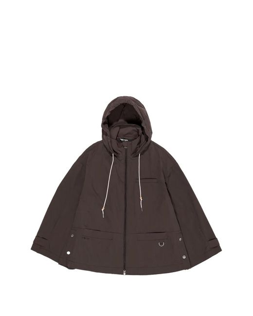 Bimba Y Lola Brown Hooded Zip Jacket