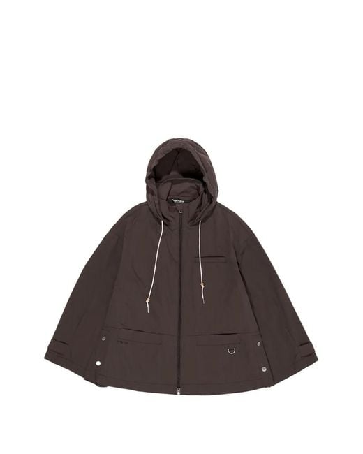 Bimba Y Lola Brown Hooded Zip Jacket