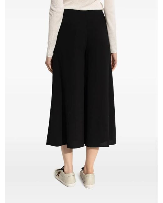 Theory Black Cropped Trousers