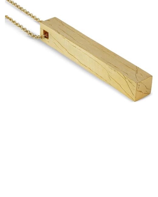 Parts Of 4 Metallic Cuboid Necklace